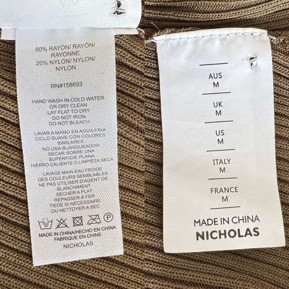 NICHOLAS • Jasmin Knit Tunic Dress in Khaki - Picture 11 of 13